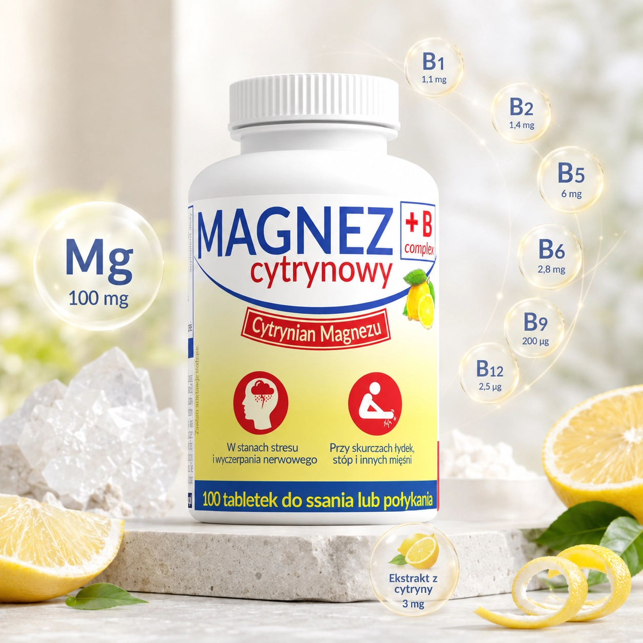 MAGNEZ B Complex - cytrynowy