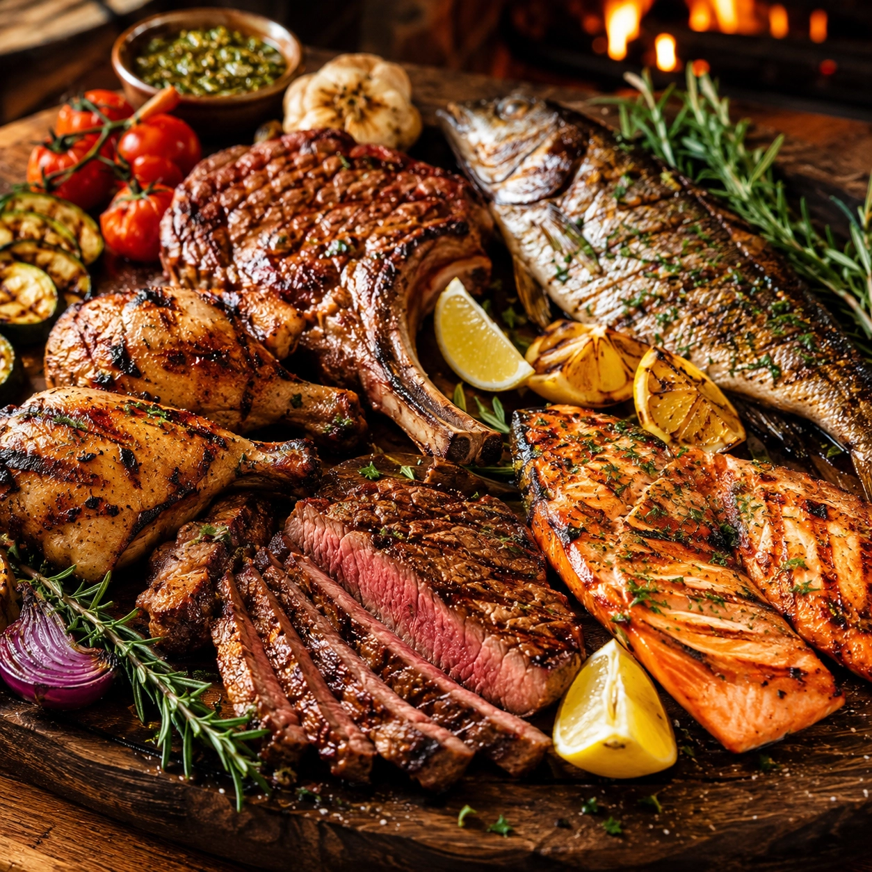 tu obrazek: mięsa, ryby, grill